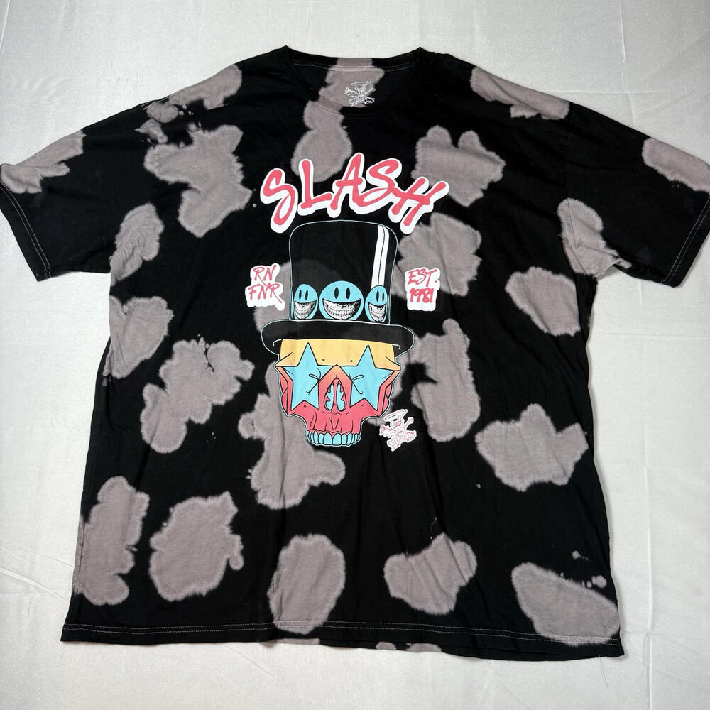 Ron English Mens Graphic Short Sleeve TShirt RN FNR SLASH Snakepit Collar 2XL